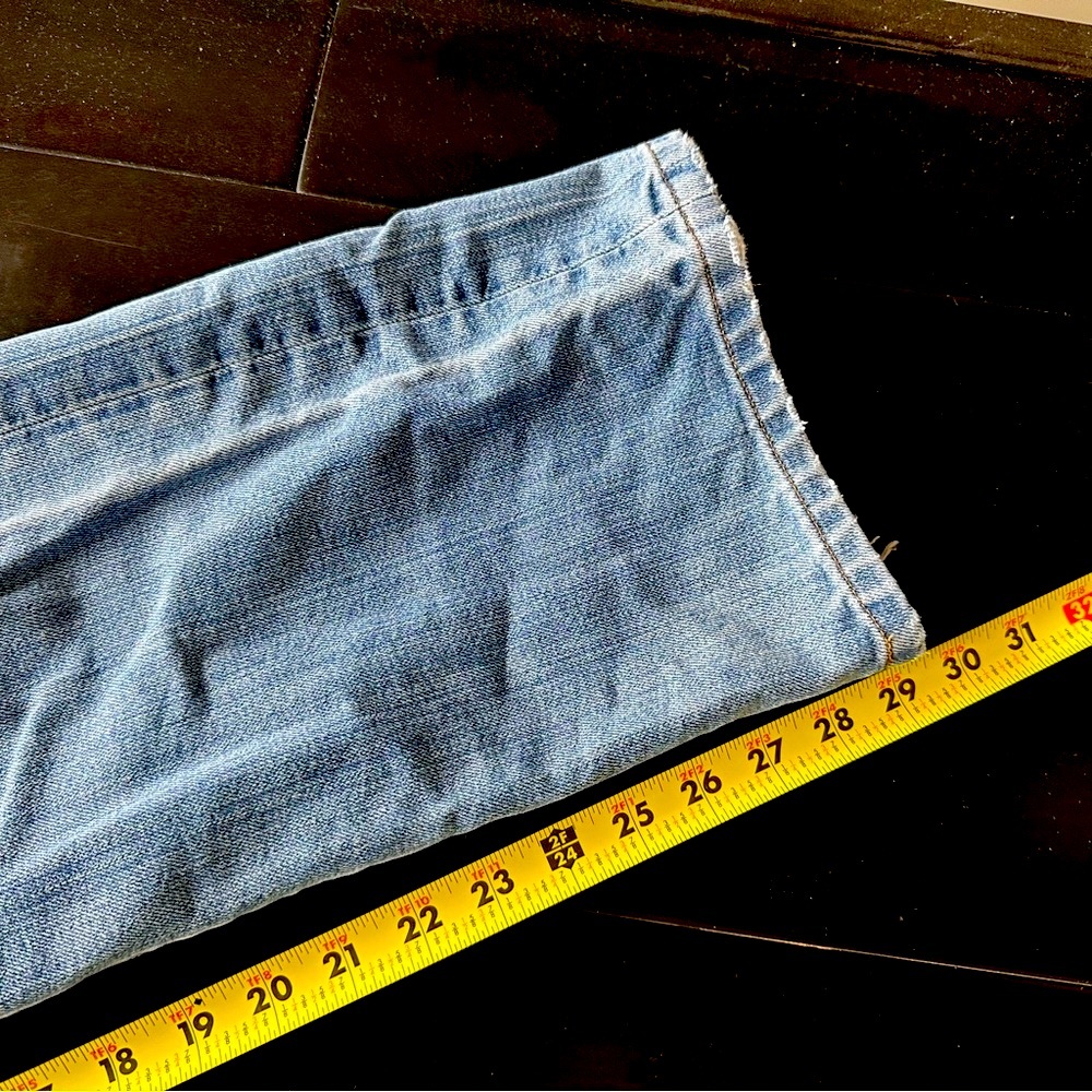 RVCA Mens Light Blue Straight Jean - Button Fly - Picture 5 of 6